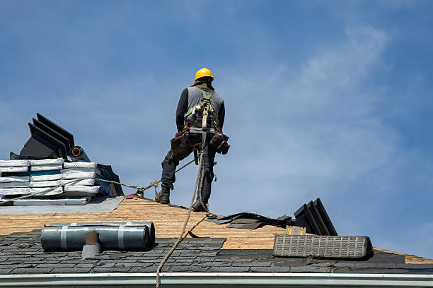 Professional Roof Replacement technician working in Imlaystown, NJ
